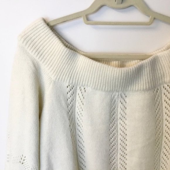 MINKPINK Cream Off-the-Shoulder Sweater - Picture 4 of 7